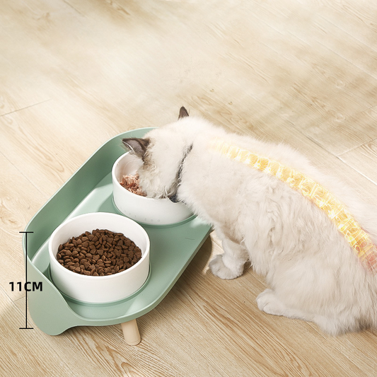 Pet Bowl Tilted Cat